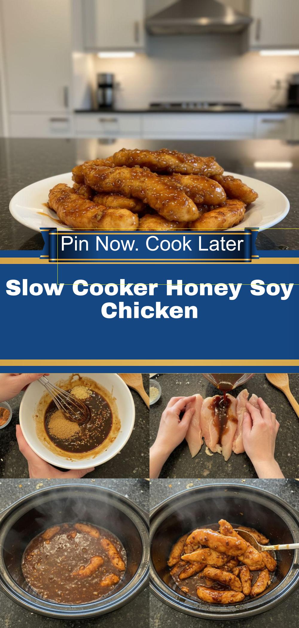 Tender Slow Cooker Honey Soy Chicken: A Sweet & Savory Family Favorite